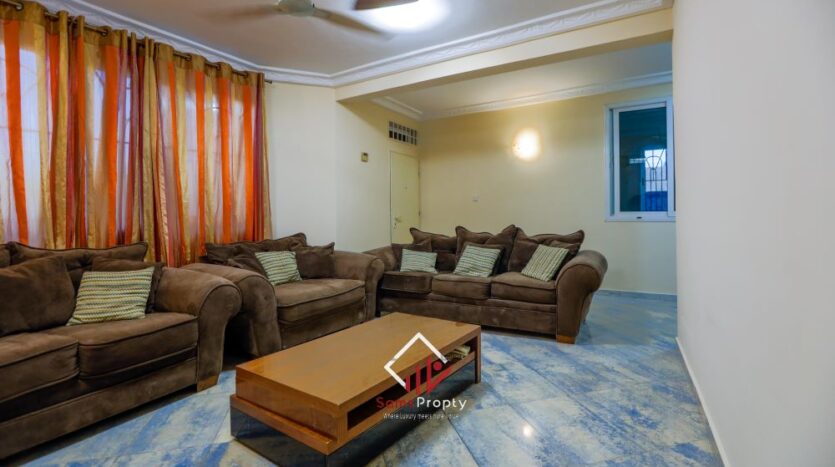 Luxurious 5-Bedroom Mansion with Cinema Room, Study, and Boys’ Quarters for Rent in Spintex