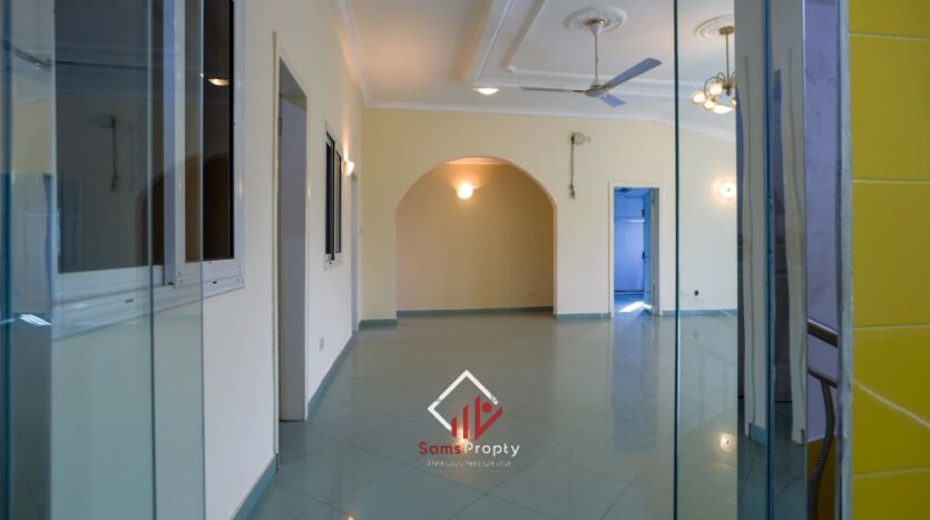 Luxurious 5-Bedroom Mansion with Cinema Room, Study, and Boys’ Quarters for Rent in Spintex