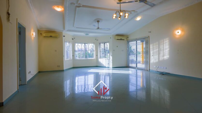 Luxurious 5-Bedroom Mansion with Cinema Room, Study, and Boys’ Quarters for Rent in Spintex