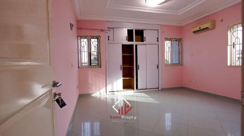 Luxurious 5-Bedroom Mansion with Cinema Room, Study, and Boys’ Quarters for Rent in Spintex